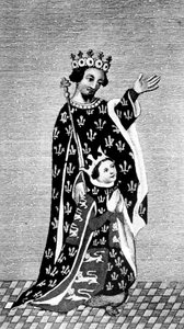 Richard II and his Father, the Black Prince by Unbekannt