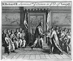 Richard II of England Surrenders His Crown by Unbekannt
