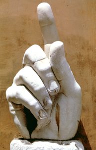 Right hand from a colossal statue of Emperor Constantine, 330 AD by Unbekannt