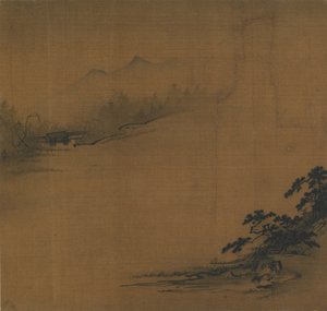 River Landscape in Mist by Unbekannt