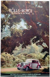 Rolls-Royce car advert, 1937