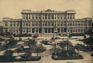 Roma - Prati di Castello. New Law Courts by Calderini, and Statue of Cavour, 1910 by Unbekannt
