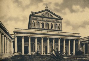 Principal Facade of the Basilica of St. Paul Outside the Walls, Rome