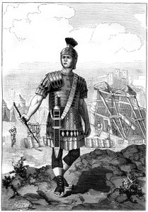 Roman Centurion Conquering the Gauls under Julius Caesar by Unbekannt