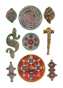 Romano-British Enamelled Ornaments, British Museum, 1st-2nd century, 1902