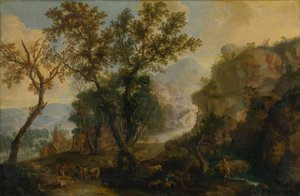 Romantic Landscape with Staffage