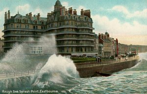 Rough Sea, Splash Point, Eastbourne, Sussex, c1912