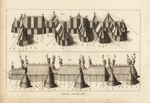 Royal tents pitched for the meeting of King Henry VIII and King Francis I of France near Ardres 1520 by Unbekannt