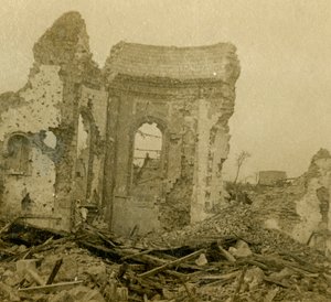 Ruined Church, Combles, Northern France by Unbekannt