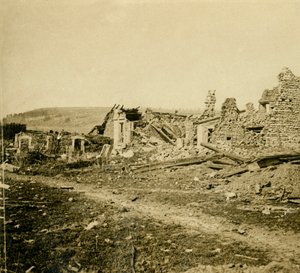 Ruins of Les Éparges, Northern France, c1914-c1918 by Unbekannt
