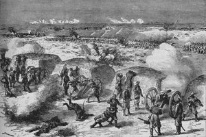 Russian Attack Upon a Turkish Redoubt by Unbekannt