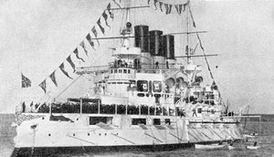 Russian battleship Retvisan, Russo-Japanese War by Unbekannt