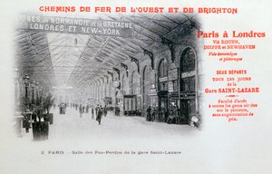 Saint-Lazare Station, Paris, c1900 by Unbekannt