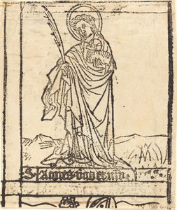 Saint Agnes [verso] by Unbekannt