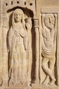 Saint Denis Basilica, Central Portal: The Wise Virgin, Saint-Denis, France by Unbekannt