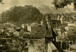 Salzburg from the Kapuzinerberg, Austria, c1935 by Unbekannt