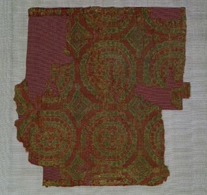Samite with Roundels of Rosettes