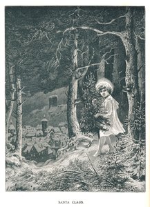 Santa Claus. Illustration From The Strand Magazine January-June 1891 by Unbekannt