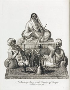 Smoking Scene in Bengal Province (India) by Unbekannt
