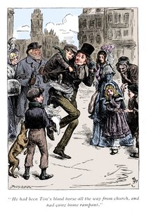 Scene from A Christmas Carol by Charles Dickens, 1843 by Unbekannt