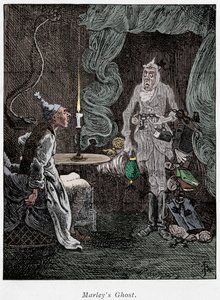 Scene from A Christmas Carol by Charles Dickens by Unbekannt