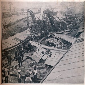 Scene of the Terrible Railway Disaster at Salisbury