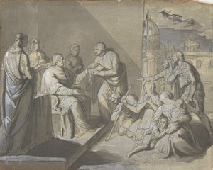 Scene with the Presentation of a Saint
