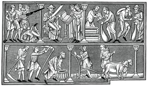 Scenes of Medieval Life by Unbekannt