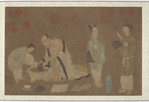 Scholar and Attendants by Unbekannt