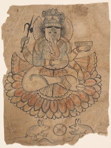 Seated Four-Armed Ganesha, ca. 1775 by Unbekannt