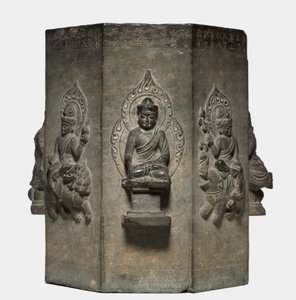 Section of a Dharani Pillar, Tang dynasty by Unbekannt