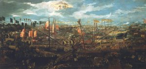 Battle of Lepanto 1571 by Unbekannt