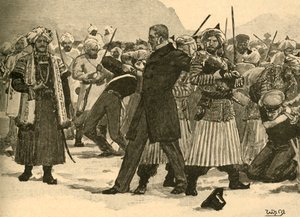 Seizure of Sir William Macnaghten by Akbar Khan, Afghanistan by Unbekannt