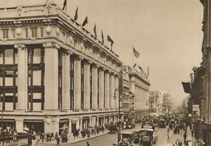 Selfridges and the Last of the Old Oxford Street Shops that the Building Engulfed by Unbekannt