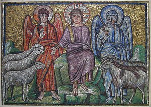 Separation of Sheep and Goats, Byzantine, early 20th century original dated early 6th century
