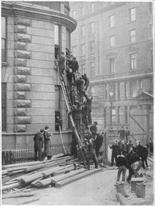 Servants fire brigade at the Hotel Cecil, London by Unbekannt