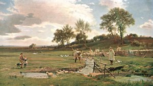 Sheep-Washing in Sussex by Unbekannt