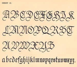 Sheet 15, from a Portfolio of Alphabets