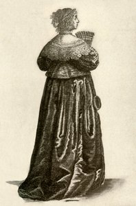 Dress of an English Gentlewoman, 1640 by Unbekannt