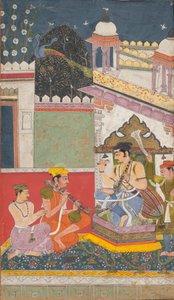 Shri Raga: Folio from a Ragamala Series (Garland of Musical Modes), mid-17th century by Unbekannt