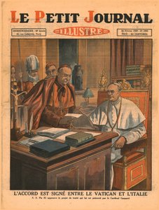Signing of the accord between the Vatican and Italy by Unbekannt