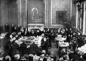 Signing the Locarno Treaties at the British Foreign Office, London by Unbekannt