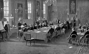 Signing the Treaty of London, May 1913