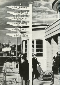 Signpost at Rose Bay, Sydney, Australia