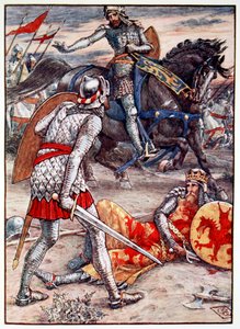 Sir Lancelot forbids Sir Bors to Slay the King by Unbekannt