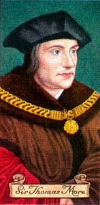Sir Thomas More, from a series of cigarette cards, 1935 by Unbekannt