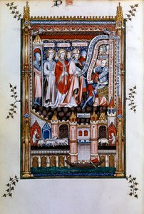 Sisinnius exhorts St Denis to renounce his faith, 1317 by Unbekannt