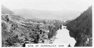 Site of the Burrinjuck Dam, New South Wales, Australia, 1928 by Unbekannt