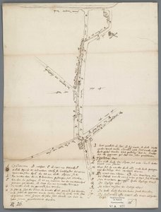 Situation Sketch of the Construction of the New Quay of the Sloterbinnenpolder along the Kostverlorenvaart by Unbekannt