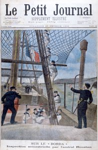 Six Monthly Inspection by Admiral Roustan on Board the Borda by Unbekannt